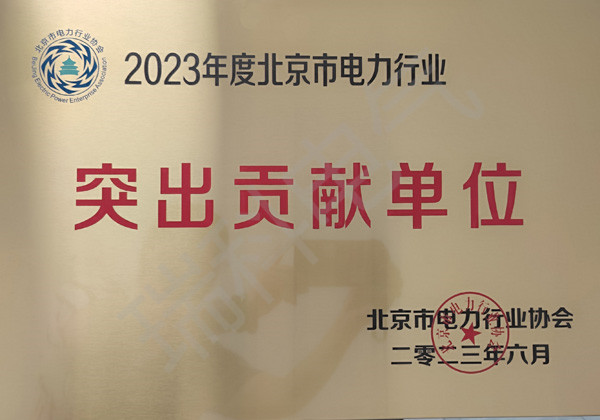47、2023年度北京市電力行業(yè)突出貢獻單位